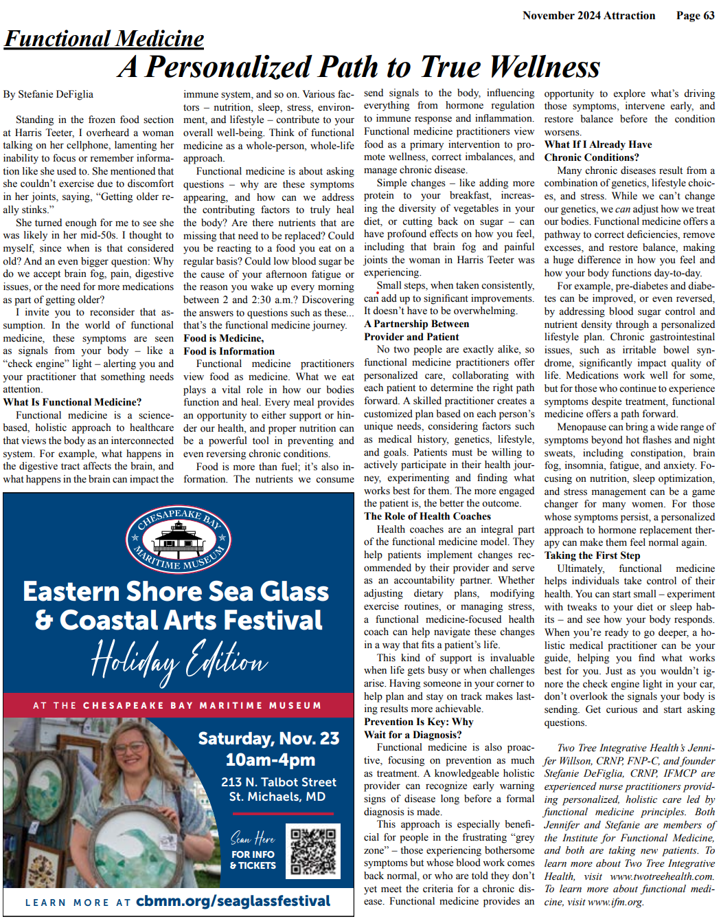 Attraction Magazine - November 2024 Waterfowl Festival Edition